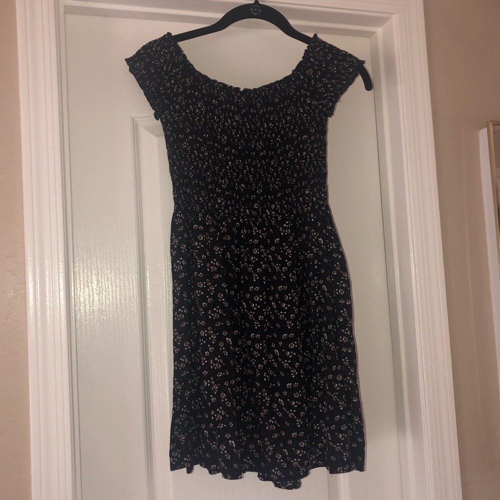 Floral Brandy Off the Shoulder Dress